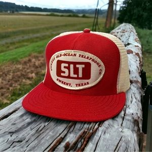 Vintage Sweeny Old Ocean Telephone Company Texas Patch Mesh Snapback Trucker Hat